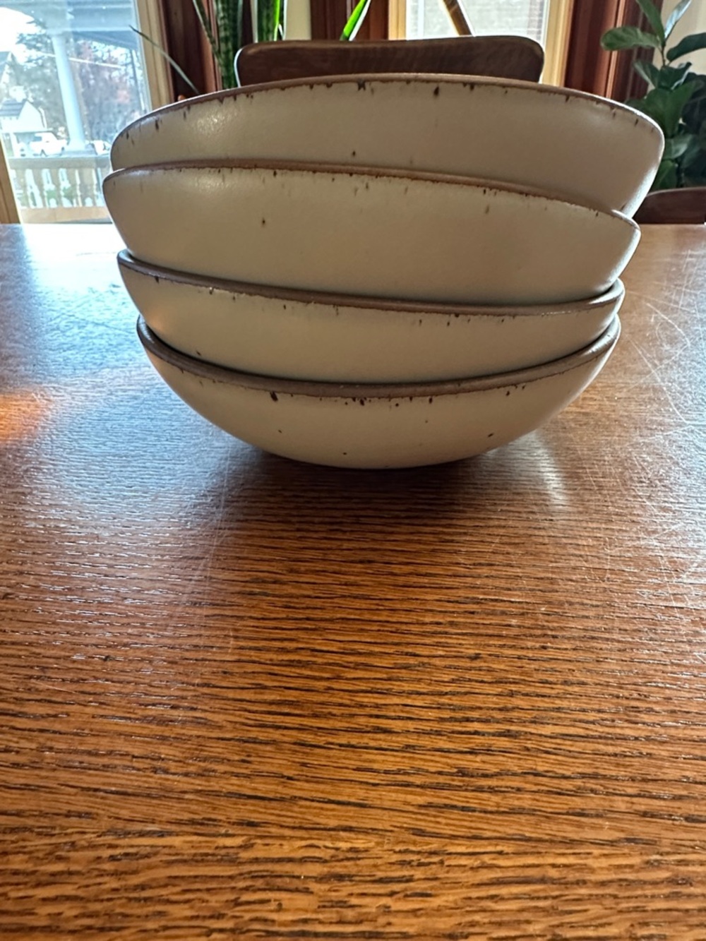 Neutral Cream Stoneware Bowls - Set of 4 - Picture 3 of 3